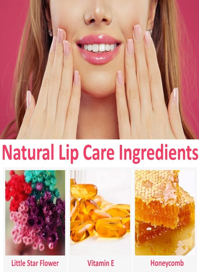 BKPPLZP 3 Pack Crystal Flower Jelly Lipstick,Magic Color Changing Lipstick,PH Clear Temperature Color Changing Lip Gloss,Lip Balm,Long Lasting Nourishing Moisturizing Lip Stick Set E - Image 3